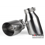 FIAT 500 Custom Stainless Steel Exhaust Tips by MADNESS (2) - Stainless Steel -  2.5" ID